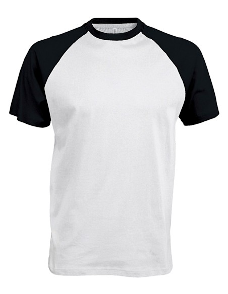 K-KA330-Base ball - T-shirt bicolore manches courtes