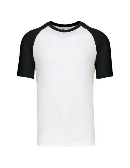 K-KA330-Base ball - T-shirt bicolore manches courtes