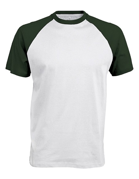 K-KA330-Base ball - T-shirt bicolore manches courtes