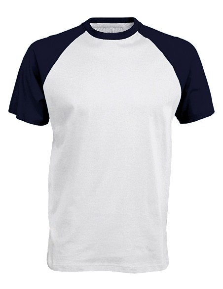 K-KA330-Base ball - T-shirt bicolore manches courtes