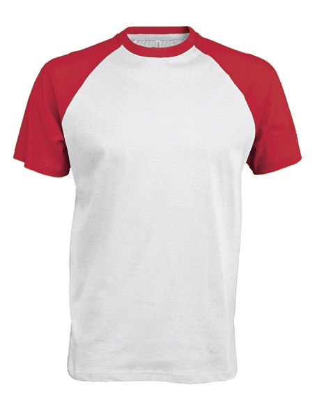 K-KA330-Base ball - T-shirt bicolore manches courtes