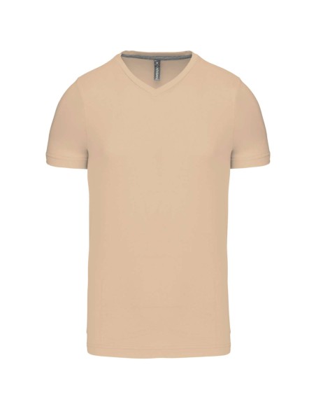 K-KA357-T-shirt col V manches courtes