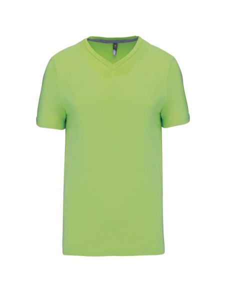 K-KA357-T-shirt col V manches courtes