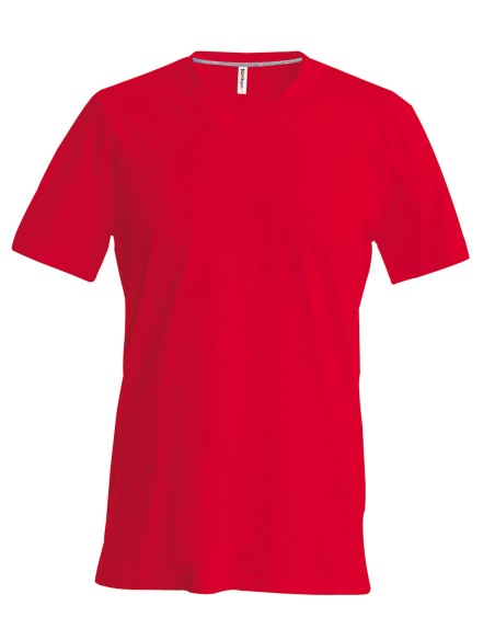 K-KA357-T-shirt col V manches courtes
