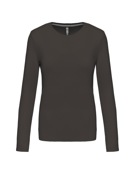 K-KA383-LADIES' LONG-SLEEVED CREW NECK T-SHIRT