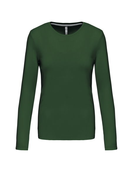 K-KA383-LADIES' LONG-SLEEVED CREW NECK T-SHIRT