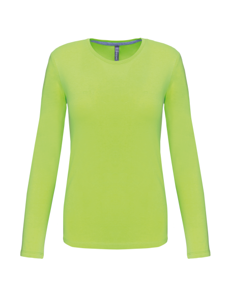 K-KA383-LADIES' LONG-SLEEVED CREW NECK T-SHIRT
