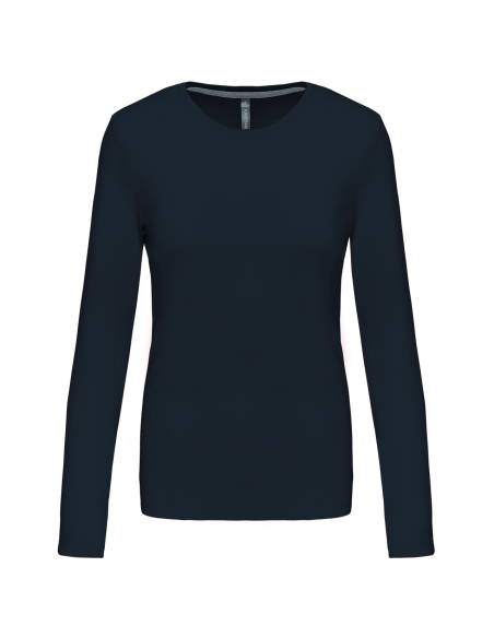 K-KA383-LADIES' LONG-SLEEVED CREW NECK T-SHIRT