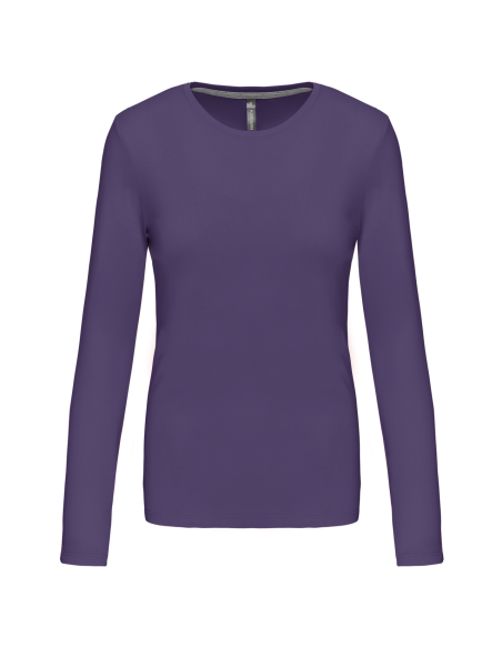 K-KA383-LADIES' LONG-SLEEVED CREW NECK T-SHIRT