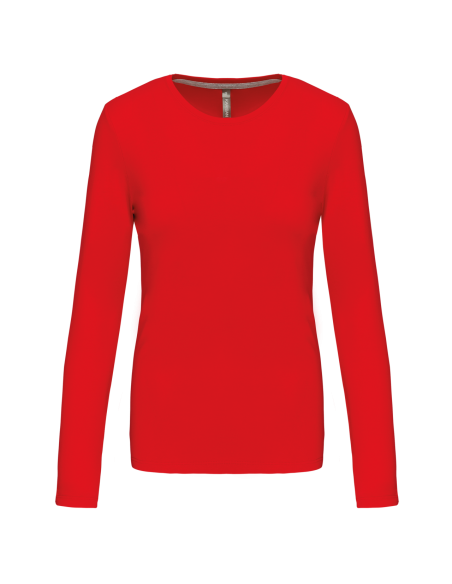 K-KA383-LADIES' LONG-SLEEVED CREW NECK T-SHIRT