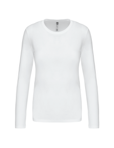 K-KA383-LADIES' LONG-SLEEVED CREW NECK T-SHIRT