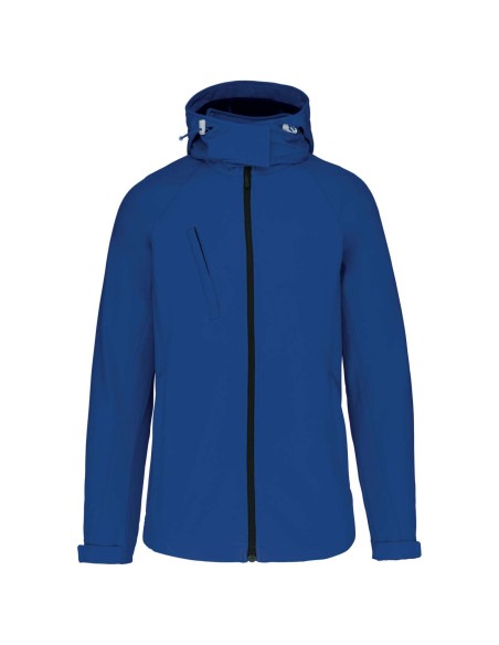 K-KA414-LADIES' DETACHABLE HOODED SOFTSHELL JACKET