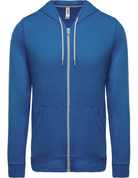 K-KA438-LIGHTWEIGHT COTTON HOODED SWEATSHIRT