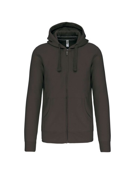 K-KA454-MEN'S FULL ZIP HOODED SWEATSHIRT
