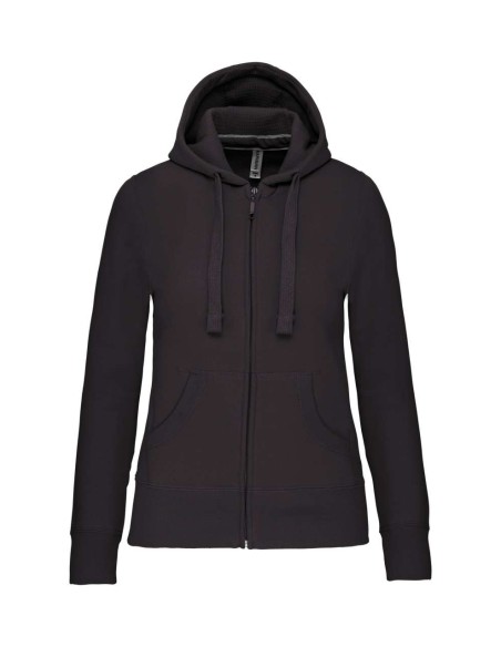 K-KA464-LADIES' FULL ZIP HOODED SWEATSHIRT