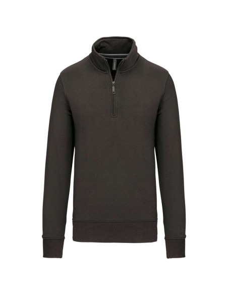 K-KA487-ZIPPED NECK SWEATSHIRT