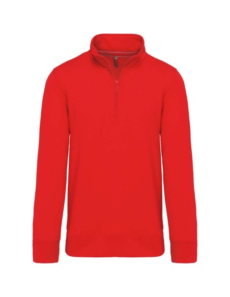 K-KA487-ZIPPED NECK SWEATSHIRT