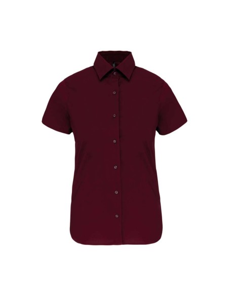 K-KA532-LADIES' SHORT-SLEEVED COTTON/ELASTANE SHIRT