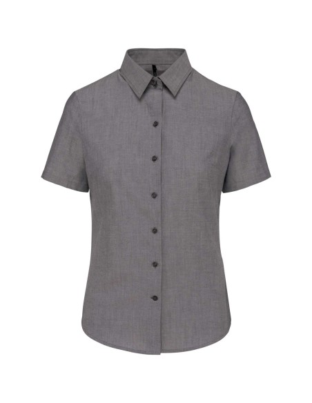 K-KA536-LADIES' SHORT-SLEEVED OXFORD SHIRT