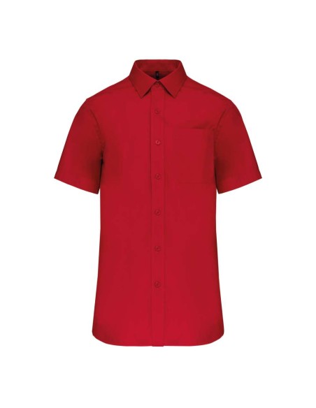 K-KA543-MEN'S SHORT-SLEEVED COTTON POPLIN SHIRT