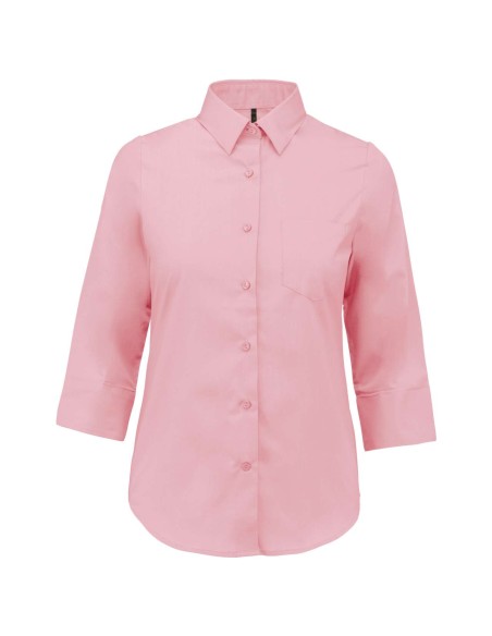 K-KA558-LADIES' 3/4 SLEEVED SHIRT