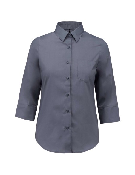 K-KA558-LADIES' 3/4 SLEEVED SHIRT