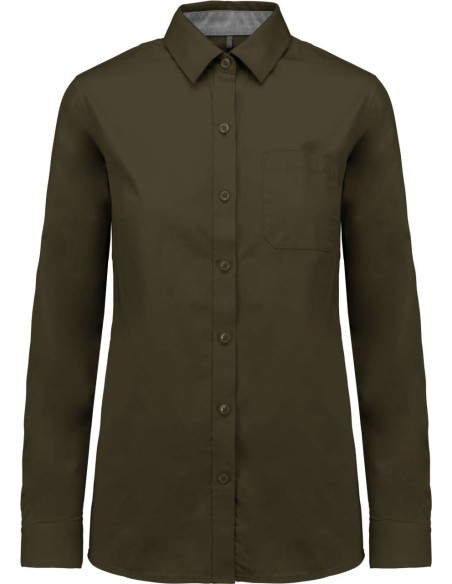 K-KA585-LADIES’ NEVADA LONG SLEEVE COTTON SHIRT