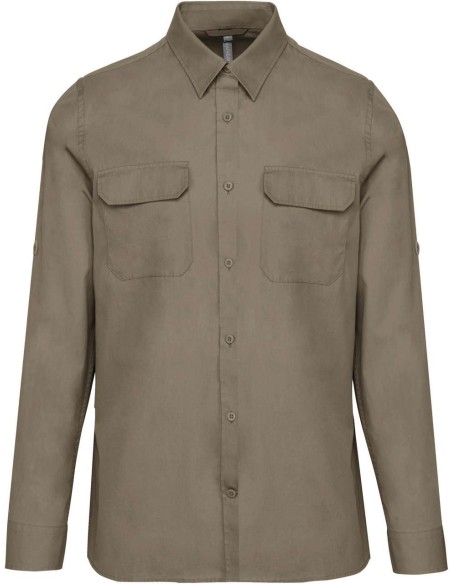 K-KA590-MEN'S LONG-SLEEVED SAFARI SHIRT
