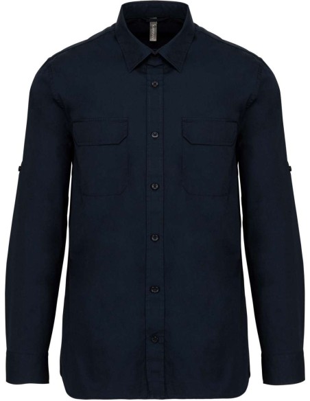 K-KA590-MEN'S LONG-SLEEVED SAFARI SHIRT