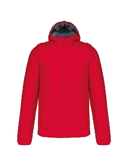 K-KA6110-MEN'S LIGHTWEIGHT HOODED PADDED JACKET