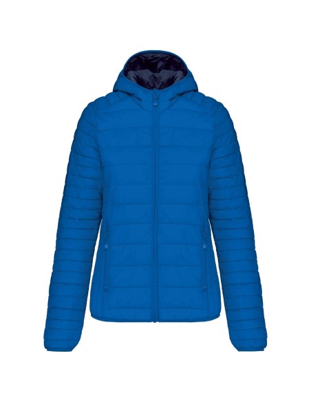 K-KA6111-LADIES' LIGHTWEIGHT HOODED PADDED JACKET
