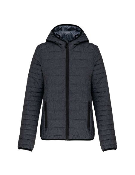 K-KA6111-LADIES' LIGHTWEIGHT HOODED PADDED JACKET