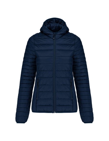 K-KA6111-LADIES' LIGHTWEIGHT HOODED PADDED JACKET