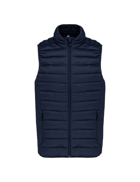 K-KA6113-MEN’S LIGHTWEIGHT SLEEVELESS FAKE DOWN JACKET