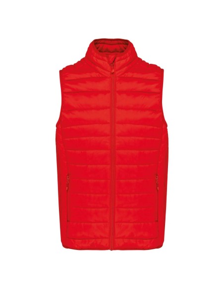 K-KA6113-MEN’S LIGHTWEIGHT SLEEVELESS FAKE DOWN JACKET