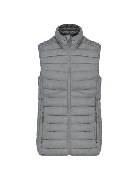 K-KA6114-LADIES' LIGHTWEIGHT SLEEVELESS FAKE DOWN JACKET