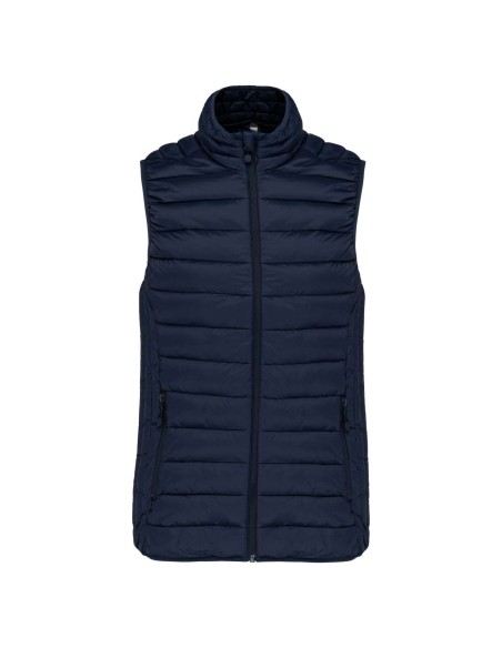 K-KA6114-LADIES' LIGHTWEIGHT SLEEVELESS FAKE DOWN JACKET
