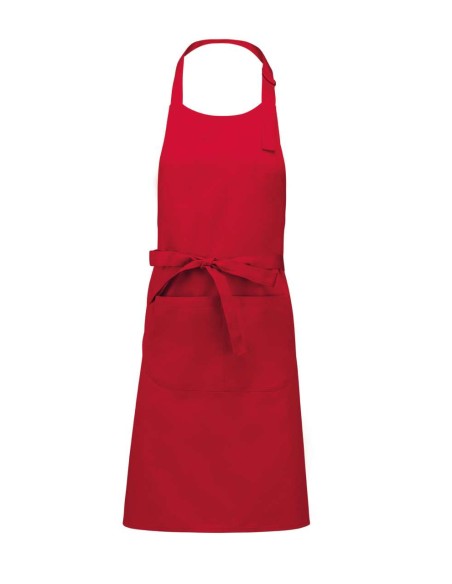 K-KA890-POLYESTER COTTON APRON WITH POCKET