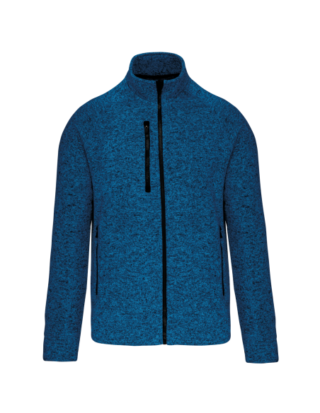 K-KA9106-MEN'S FULL ZIP HEATHER JACKET