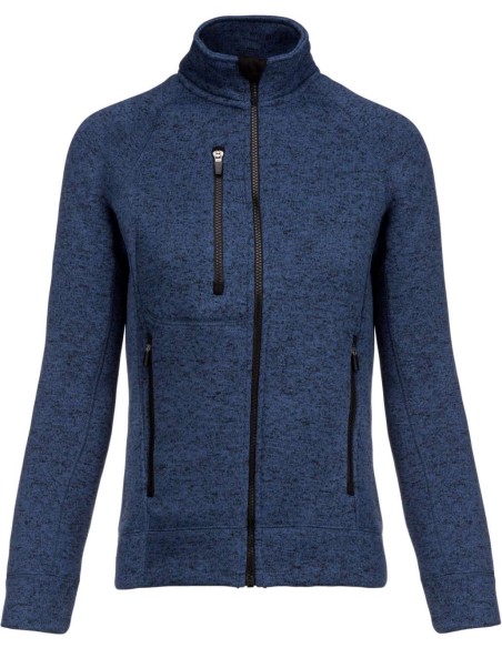 K-KA9107-LADIES' FULL ZIP HEATHER JACKET