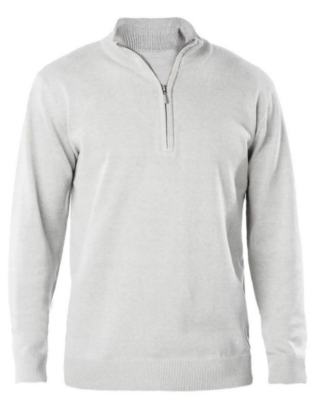 K-KA970-MEN'S ZIP NECK JUMPER