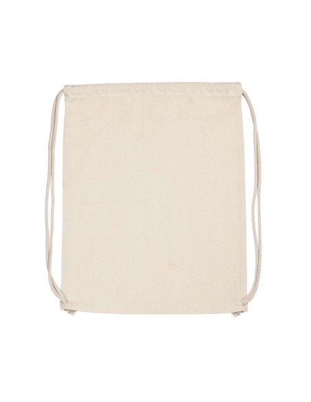 K-KI0139-ORGANIC COTTON BACKPACK WITH DRAWSTRING CARRY HANDLES