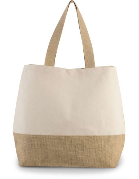 K-KI0235-CANVAS et JUTE HOLD-ALL SHOPPER BAG