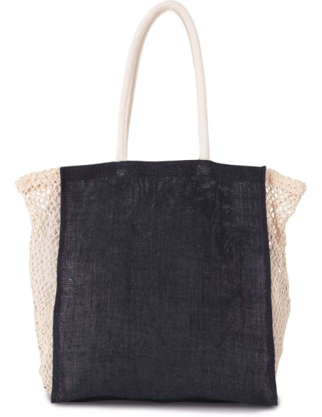 K-KI0281-SHOPPING BAG WITH MESH GUSSET