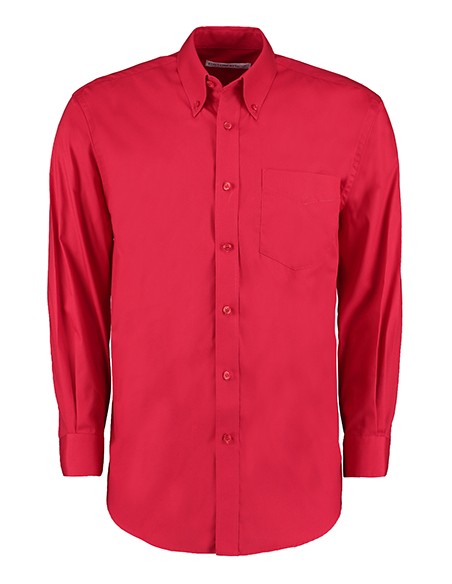 K-KK105-Mens Classic Fit Premium Oxford Shirt Long Sleeve
