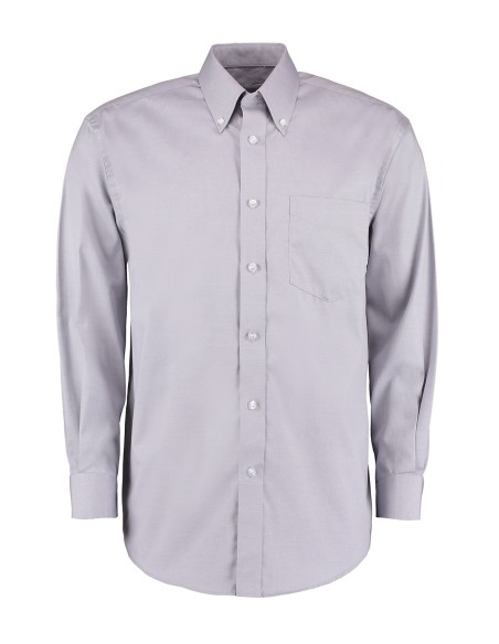 K-KK105-Mens Classic Fit Premium Oxford Shirt Long Sleeve