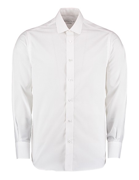 K-KK131-Mens Tailored Fit Business Poplin Shirt Long Sleeve