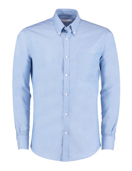 K-KK184-Men`s Slim Fit Workwear Oxford Shirt Long Sleeve