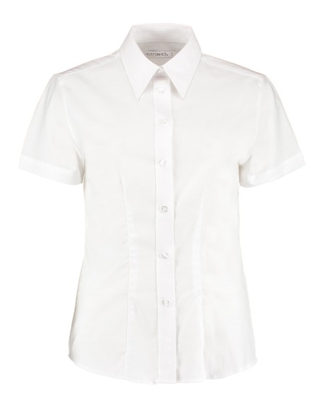 K-KK360-Womens Tailored Fit Workwear Oxford Shirt Short Sleeve