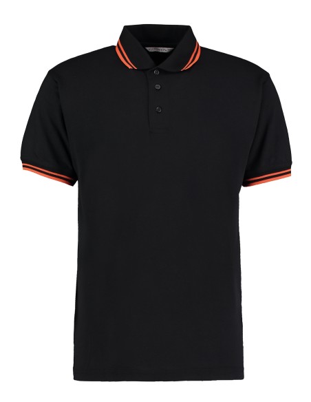 K-KK409-Classic Fit Superwash® 60º Tipped Collar Polo